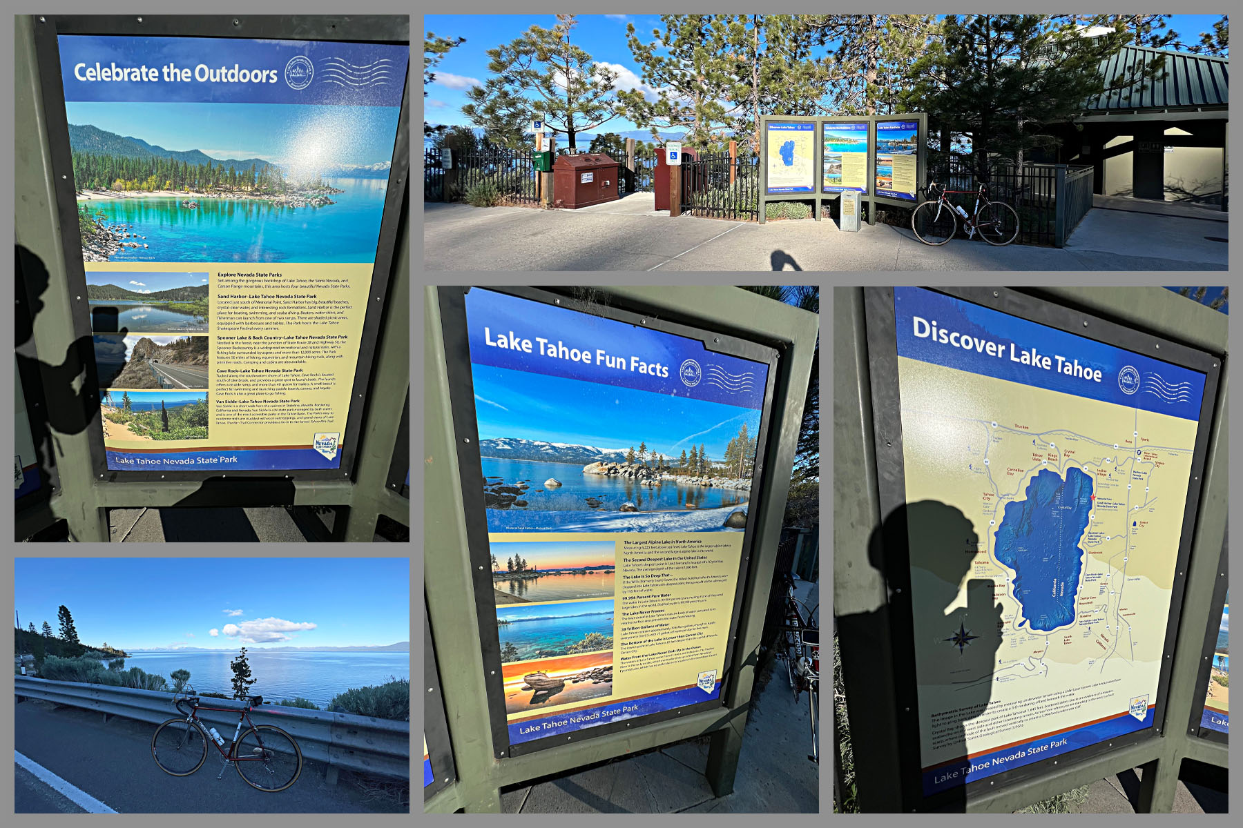 informational signs at Memorial Point Scenic Overlook