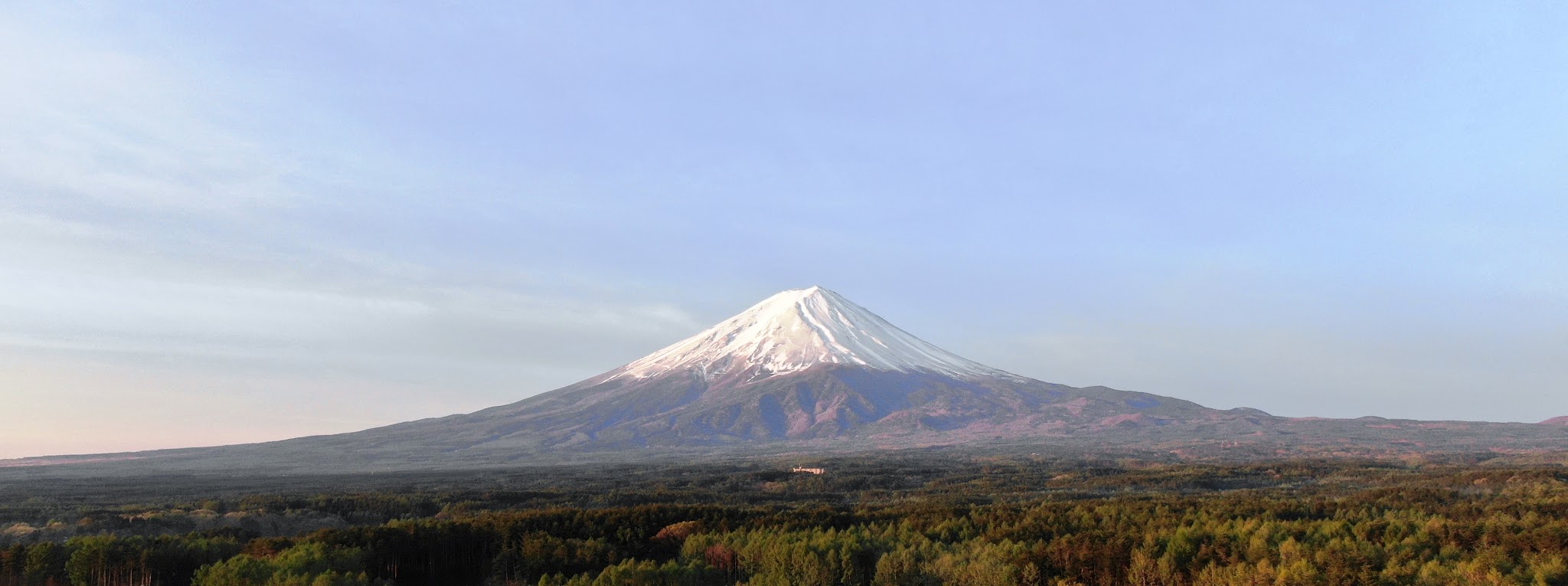 Cycling Mt. Fuji Azami Line - drone aerial photo of Mt. Fuji