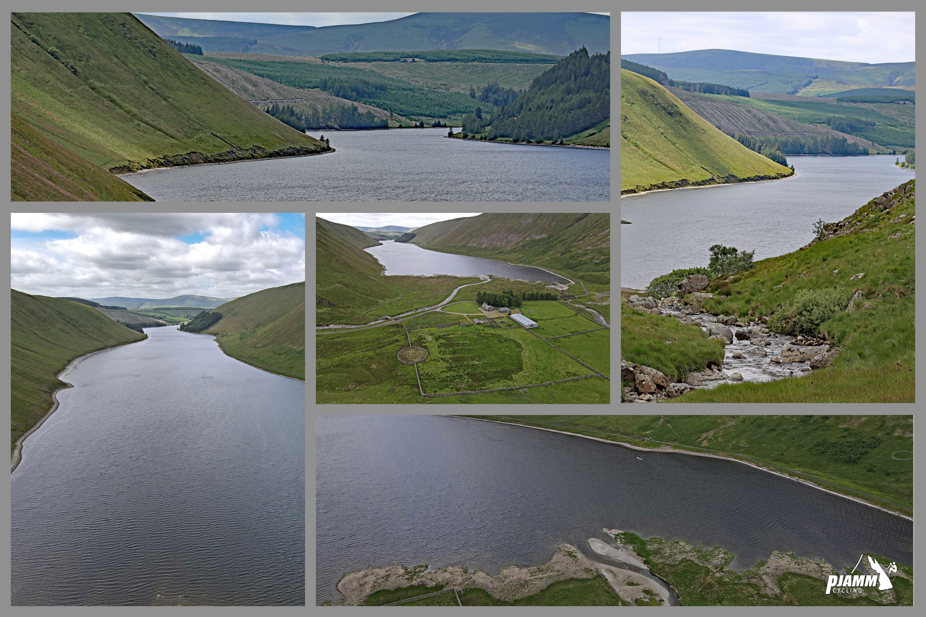 photo collage of Talla Reservoir 