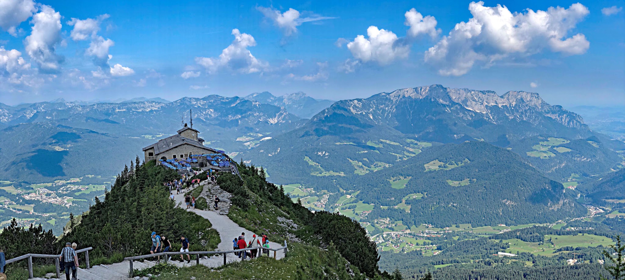 Bicycling to top of Kehlsteinhaus - Eagles Nest - view from top
