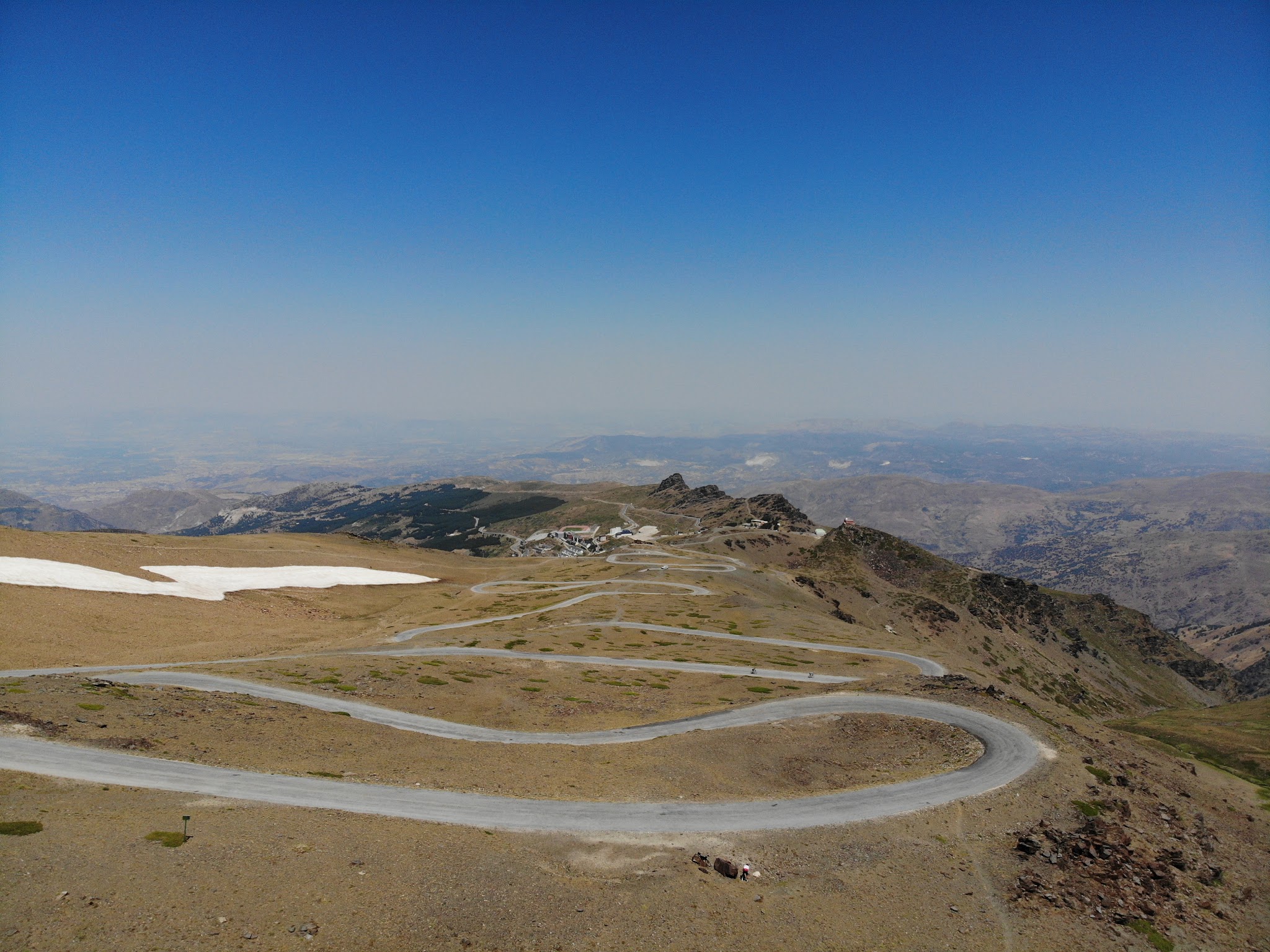 Bike climb Top World  Bike Climbs  Pico de Veleta hairpins and switchbacks