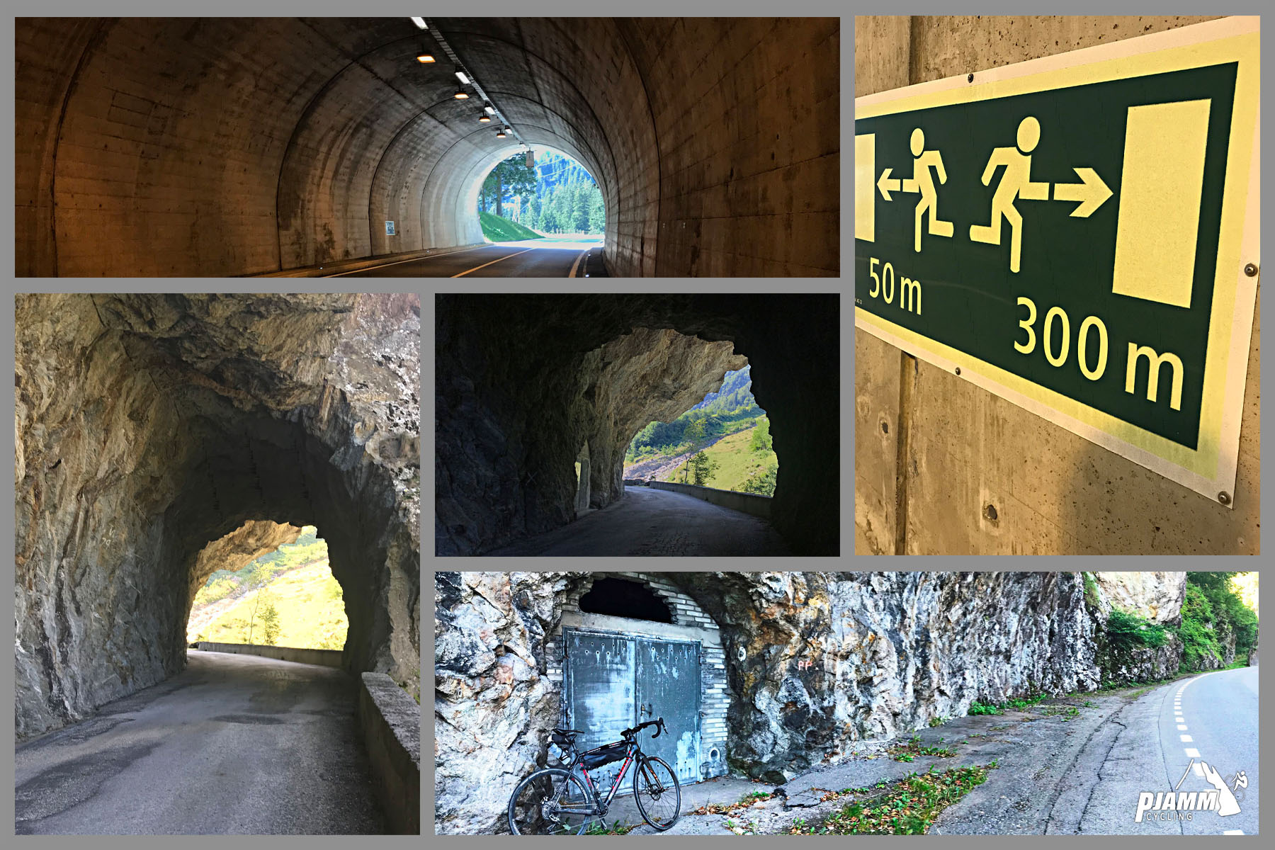 Cycling Grimselpass, Intertkirchen, Switzerland - tunnels through the mountains