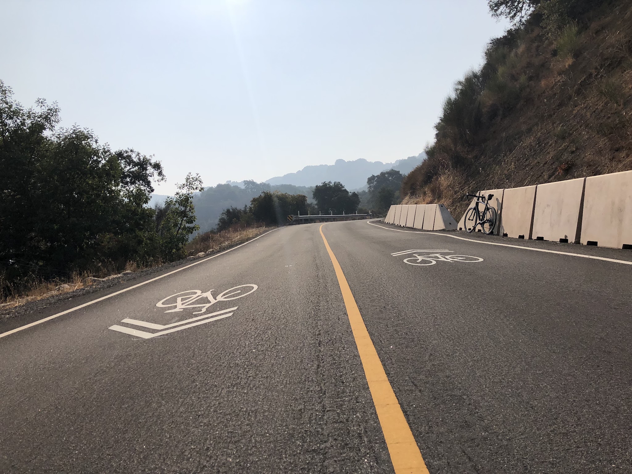 PJAMM cyclists on Hicks Road riding bike to Mt Umunhum