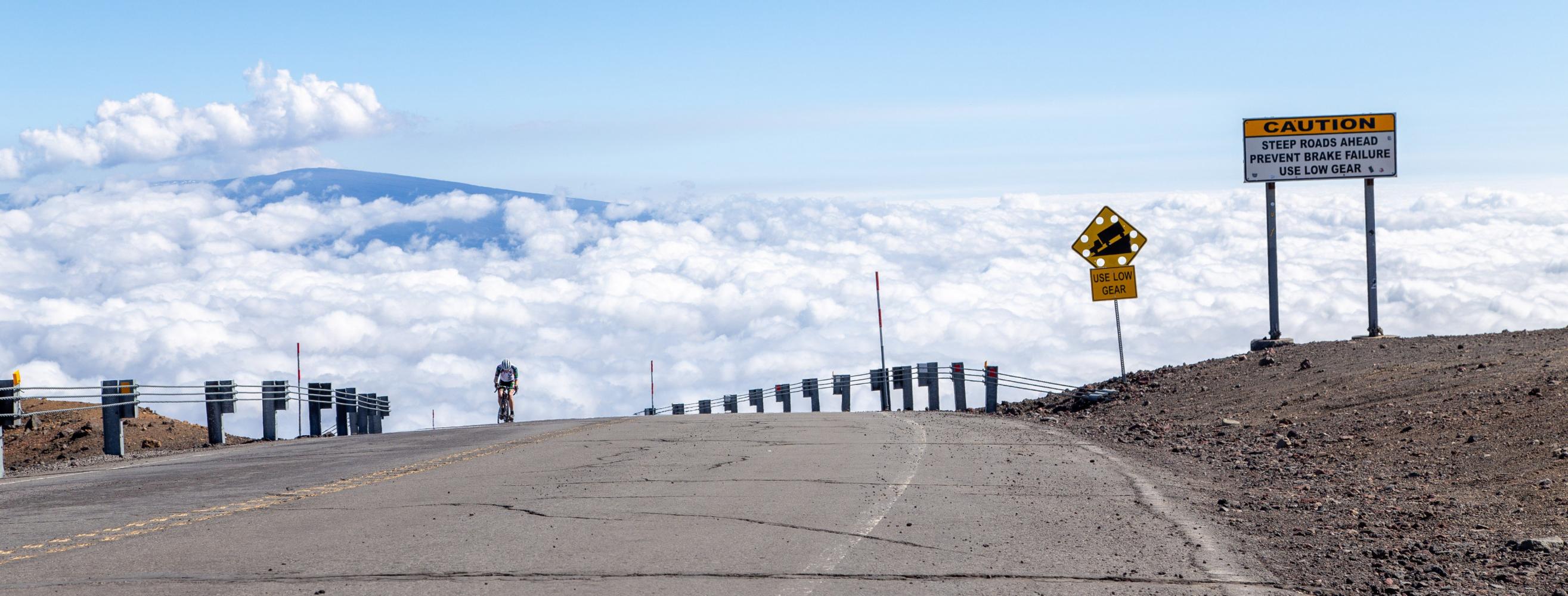 Cycling Climb - Mauna Kea - USA, HI