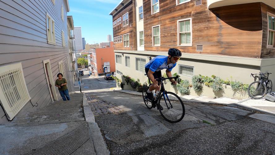 Romolo Street Bike Climb - PJAMM Cycling