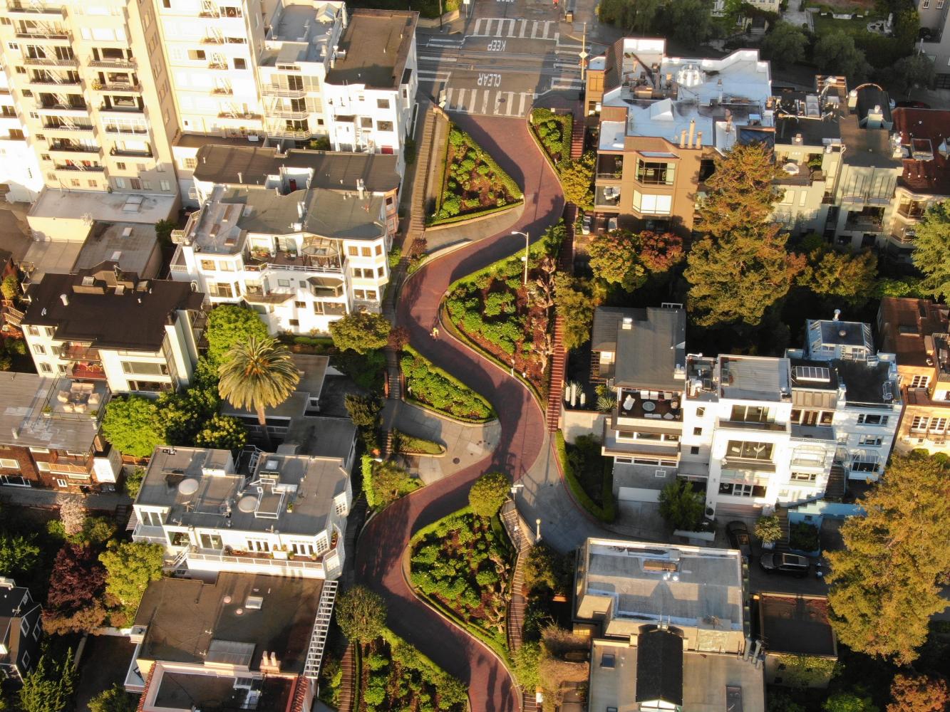 Lombard Street, a San Francisco steep climb