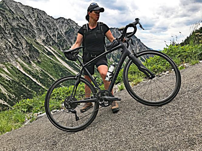 Climbing Nebelhorn, Germany by bike - cycling data and info