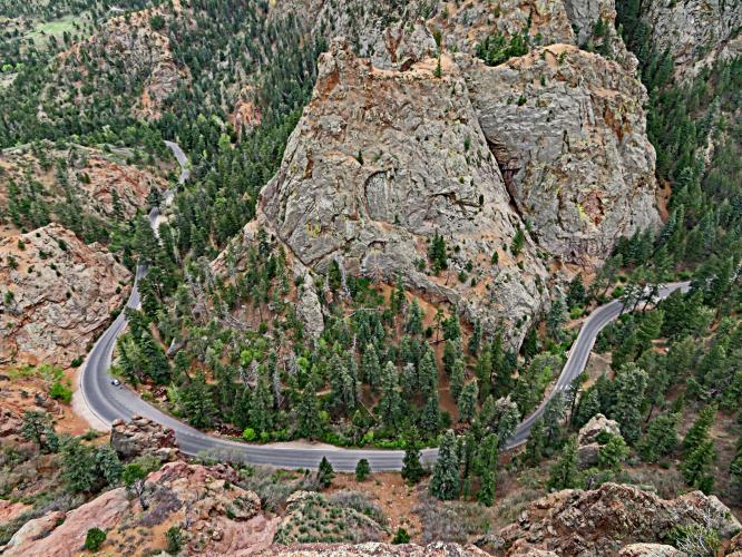 North Cheyenne Canyon Bike Climb - PJAMM Cycling