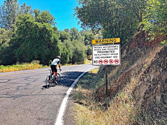 Old Priest Grade Bike Climb - PJAMM Cycling