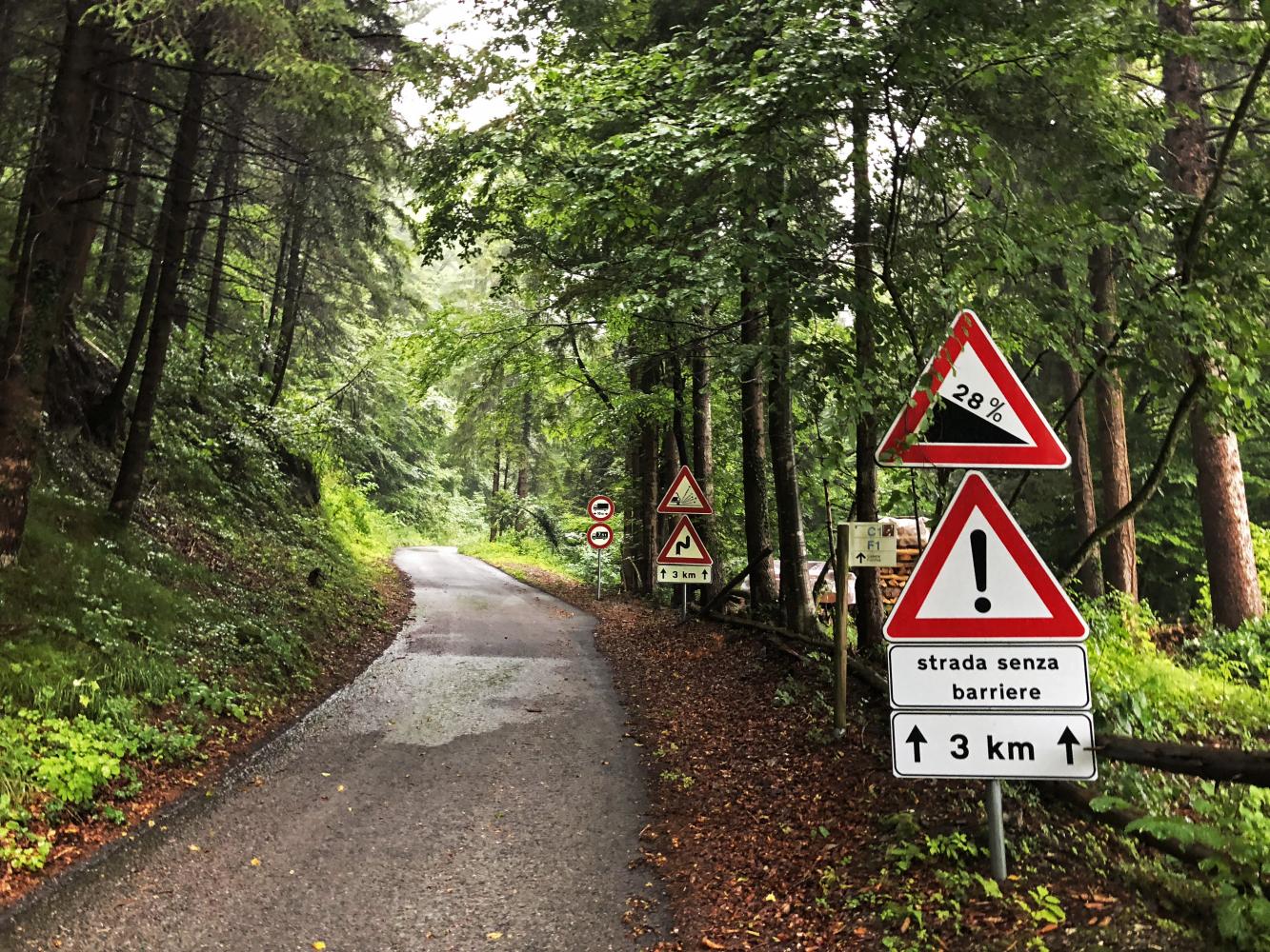 Climbing Passo della Forcella, Italy by bike - cycling data and info