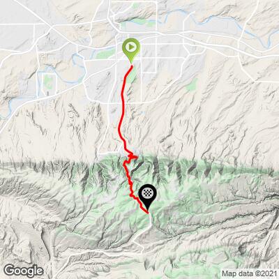 Climbing Casper Mountain, WY by bike - cycling data and info