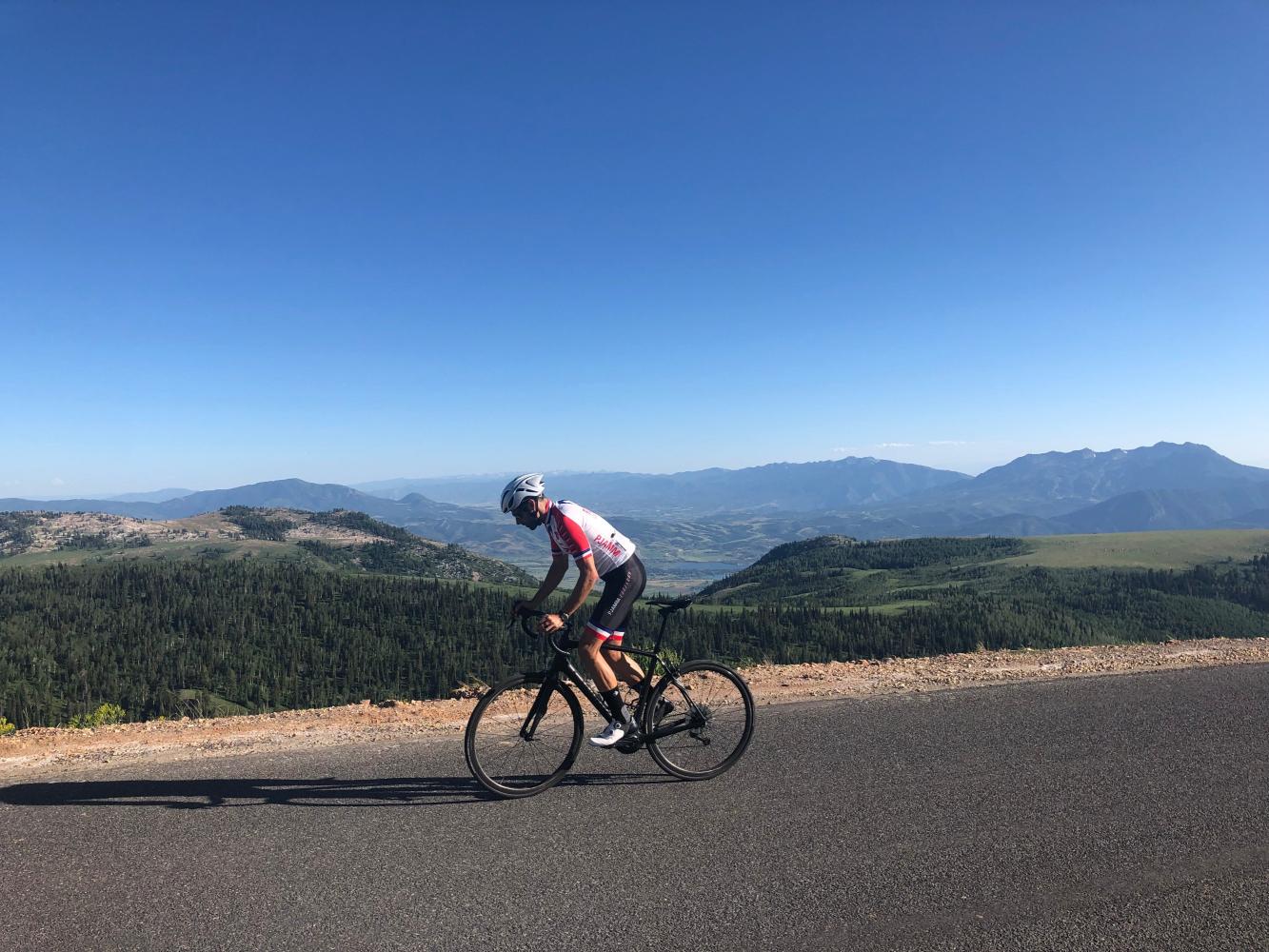 Climbing Powder Mountain, UT by bike cycling data and info